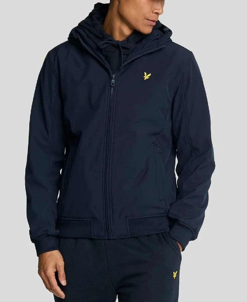 Dark Navy Lyle & Scott Softshell Jacket with Fleece Back