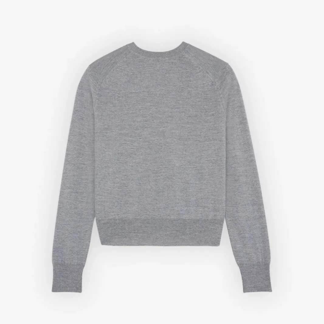 Maison Kitsune Long Sleeve Wool Shirt - Casual Office Style