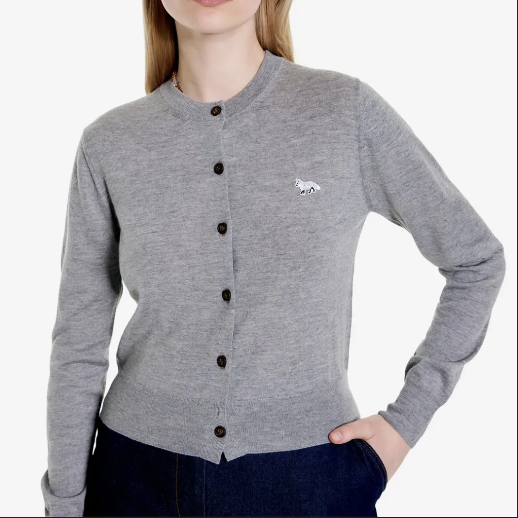 Maison Kitsune Long Sleeve Wool Shirt - Casual Office Style