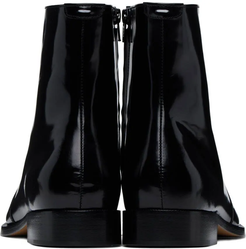 Maison Margiela Black Zip Boots