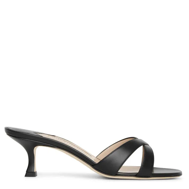 Manolo Blahnik Callamu 50 Leather Mule Sandals