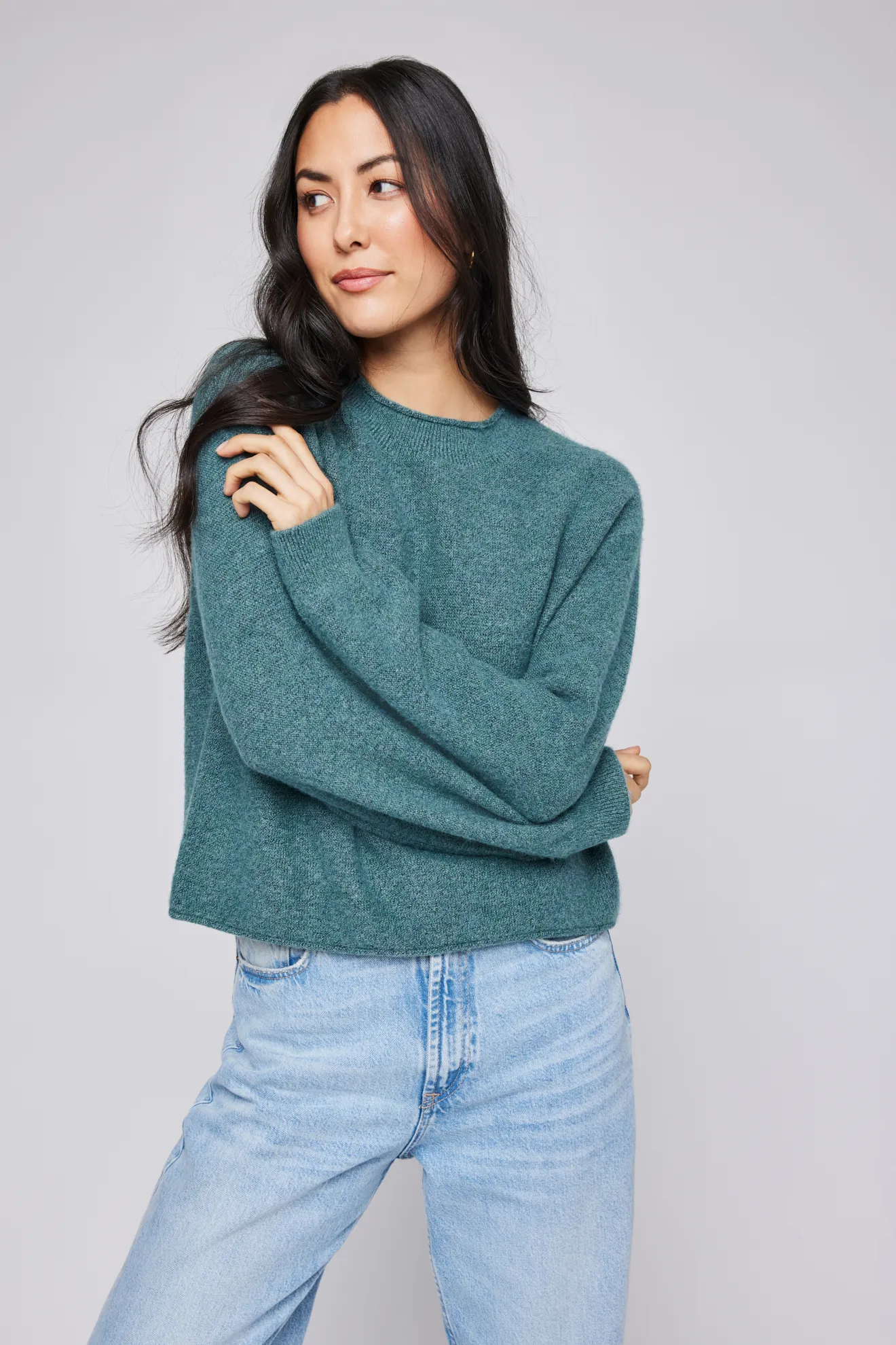 Marled Knit Sweater by Wanda