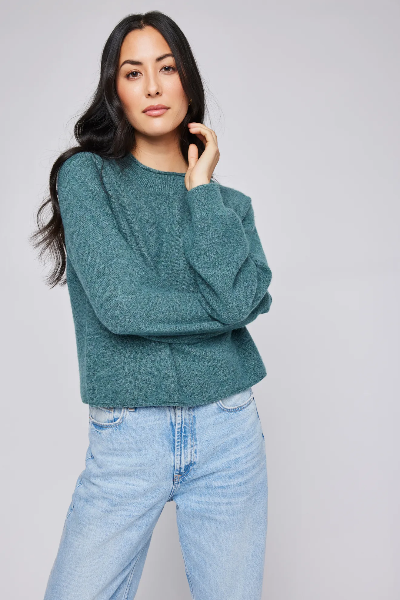 Marled Knit Sweater by Wanda