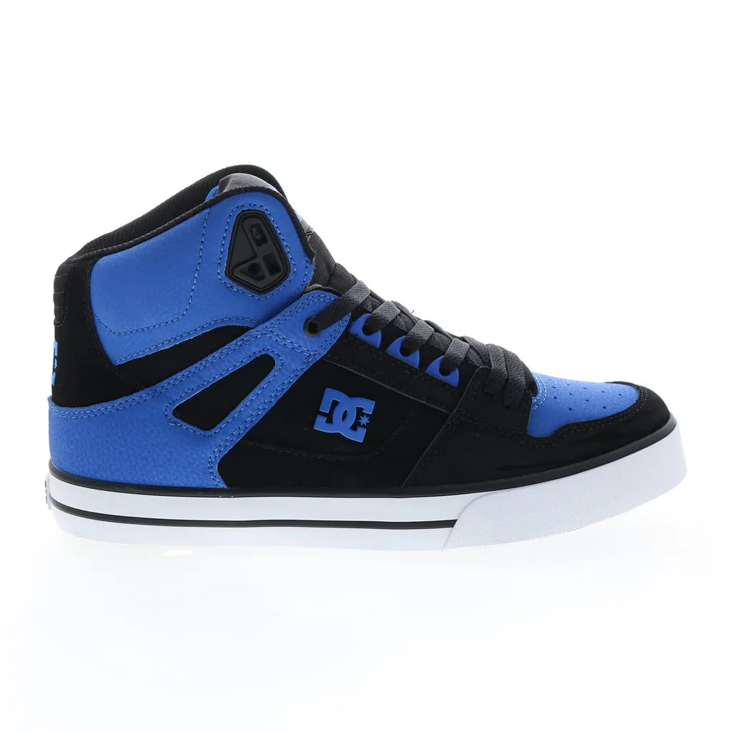 Men's Black Skate-Inspired High Top Sneakers - DC Pure ADYS400043-BR4