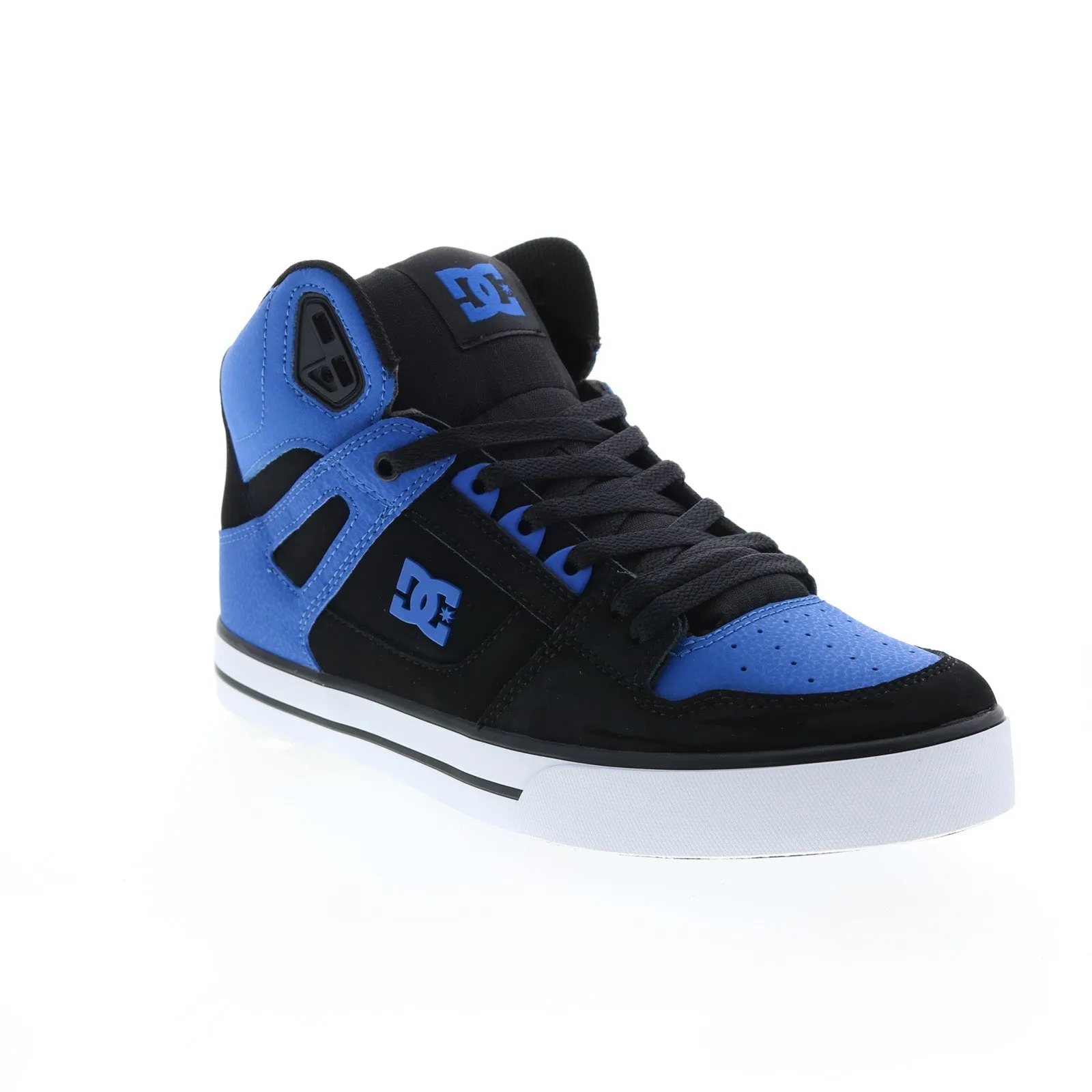 Men's Black Skate-Inspired High Top Sneakers - DC Pure ADYS400043-BR4