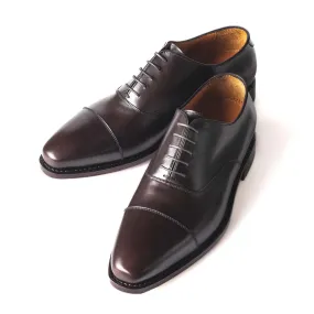 Dark Brown Men's Cap Toe Oxford 98060