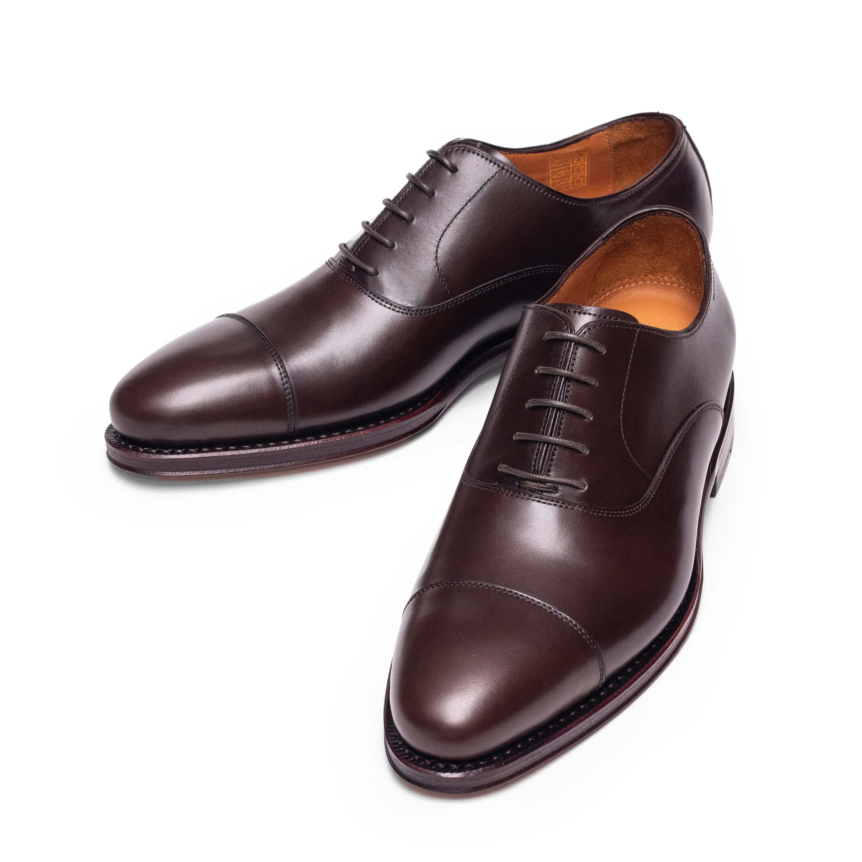 Men's 98317 Dark Brown Calf Oxford Cap Toe