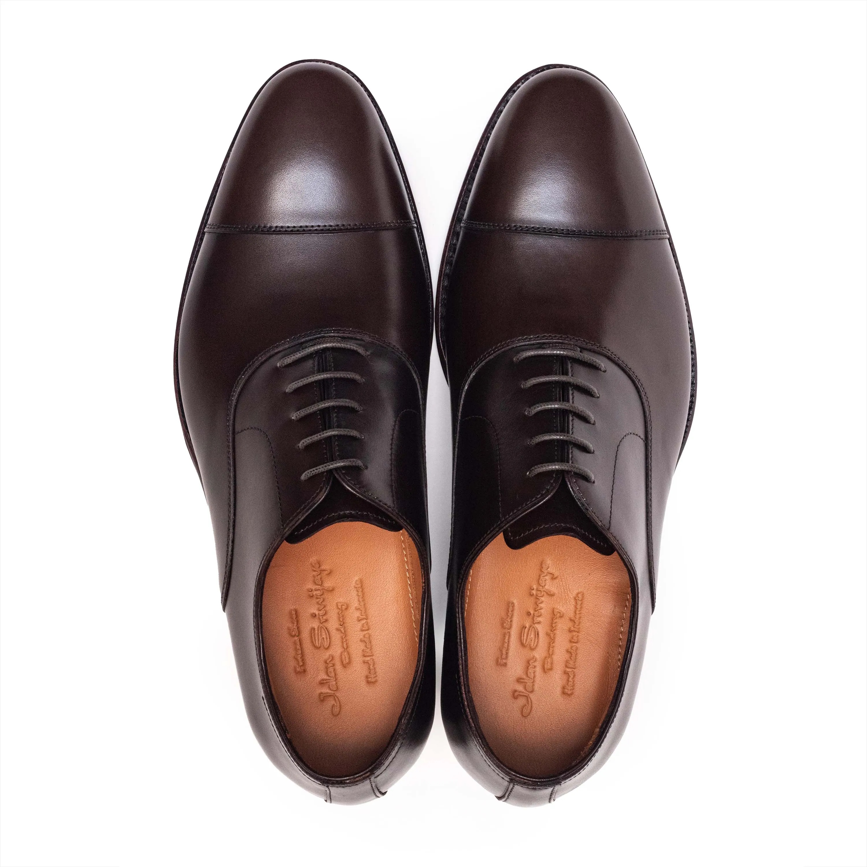 Men's 98317 Dark Brown Calf Oxford Cap Toe