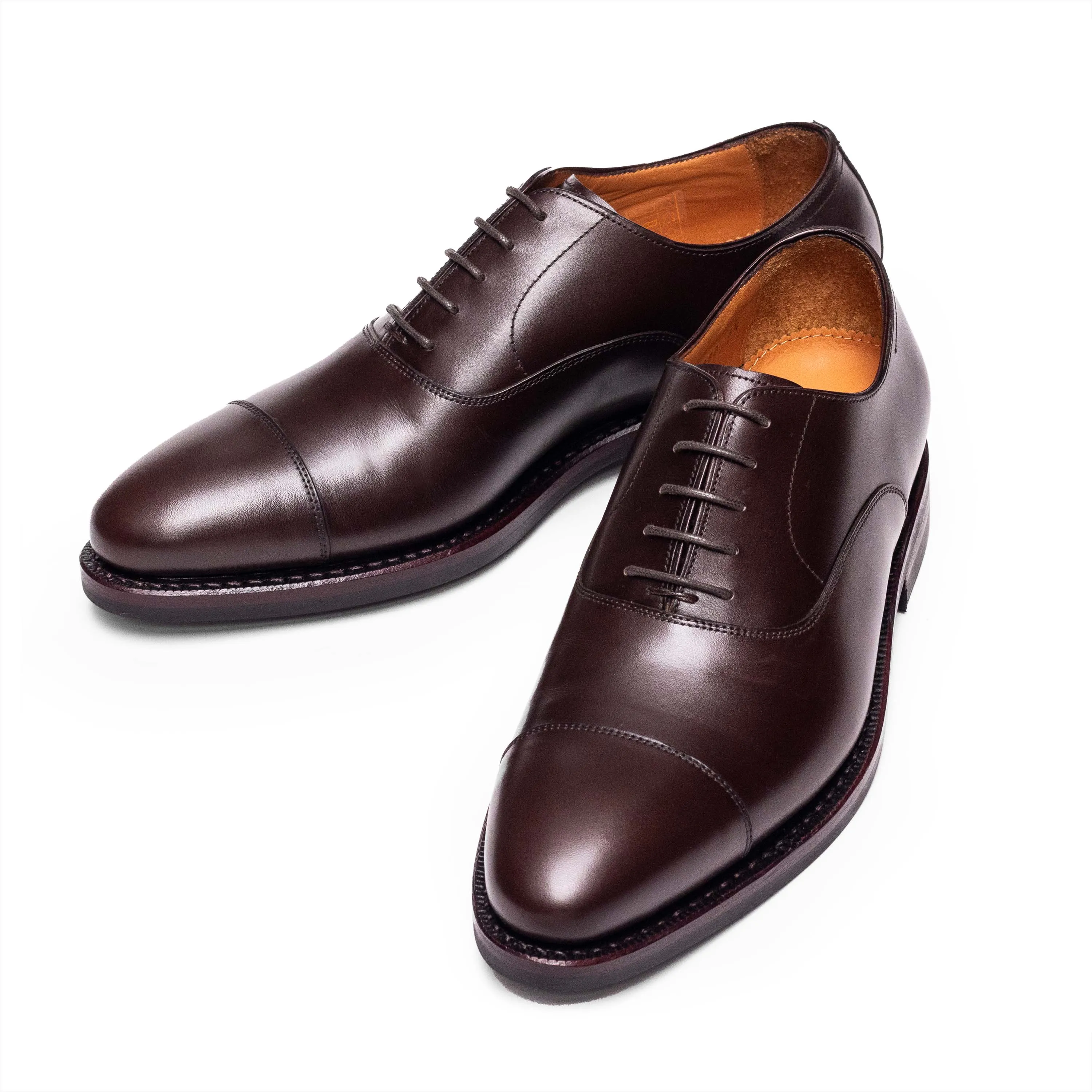 Men's Oxford Cap Toe Dark Brown Calf 98321 Dainite Sole