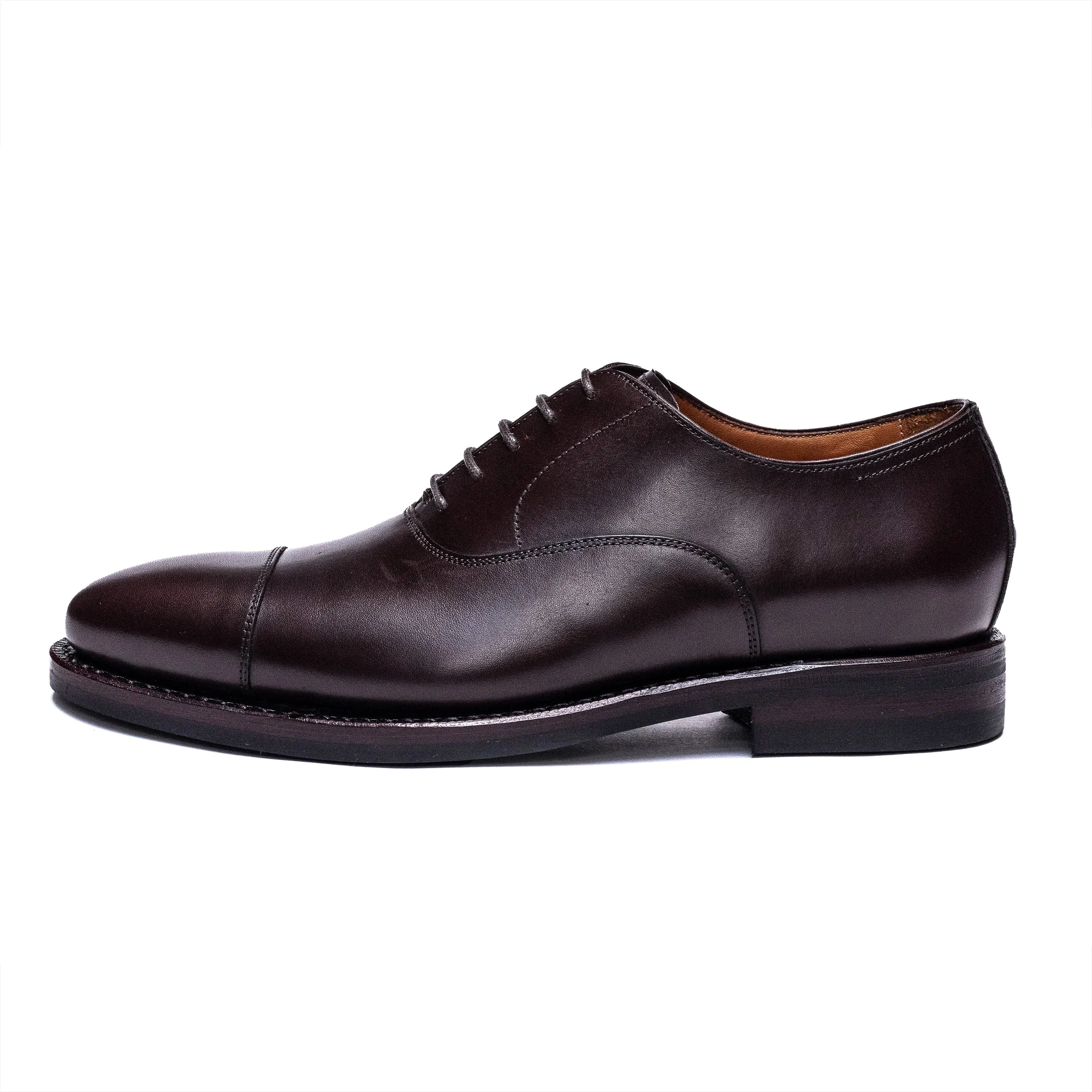 Men's Oxford Cap Toe Dark Brown Calf 98321 Dainite Sole