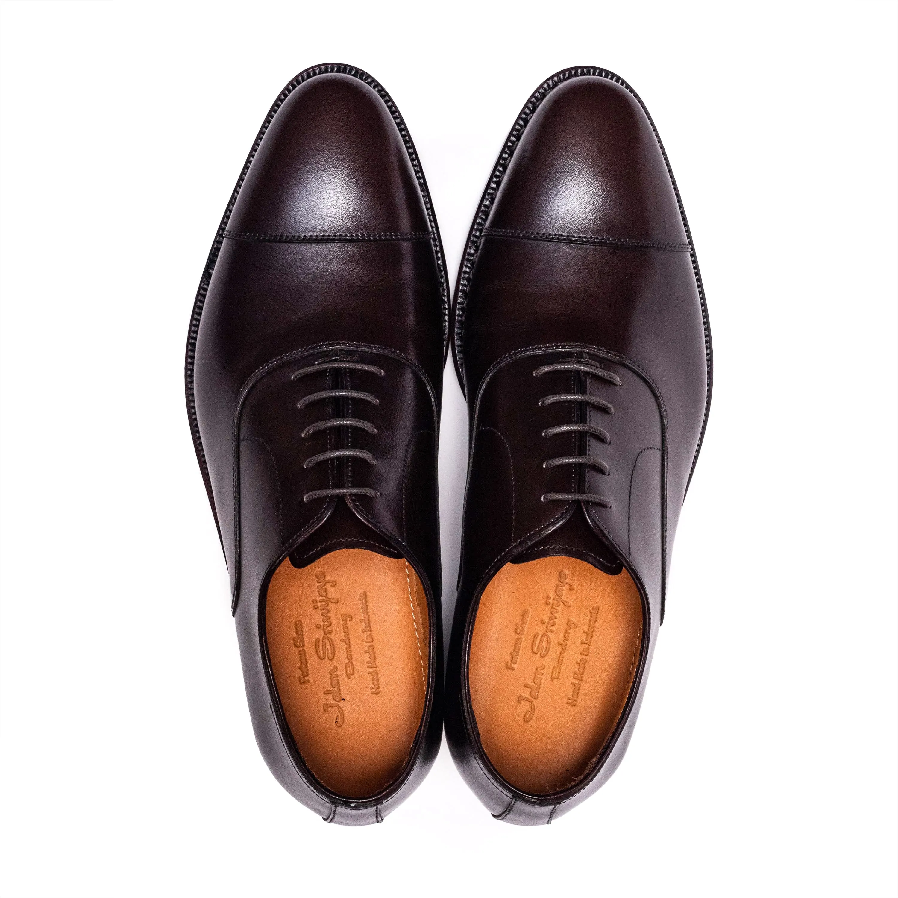 Men's Oxford Cap Toe Dark Brown Calf 98321 Dainite Sole