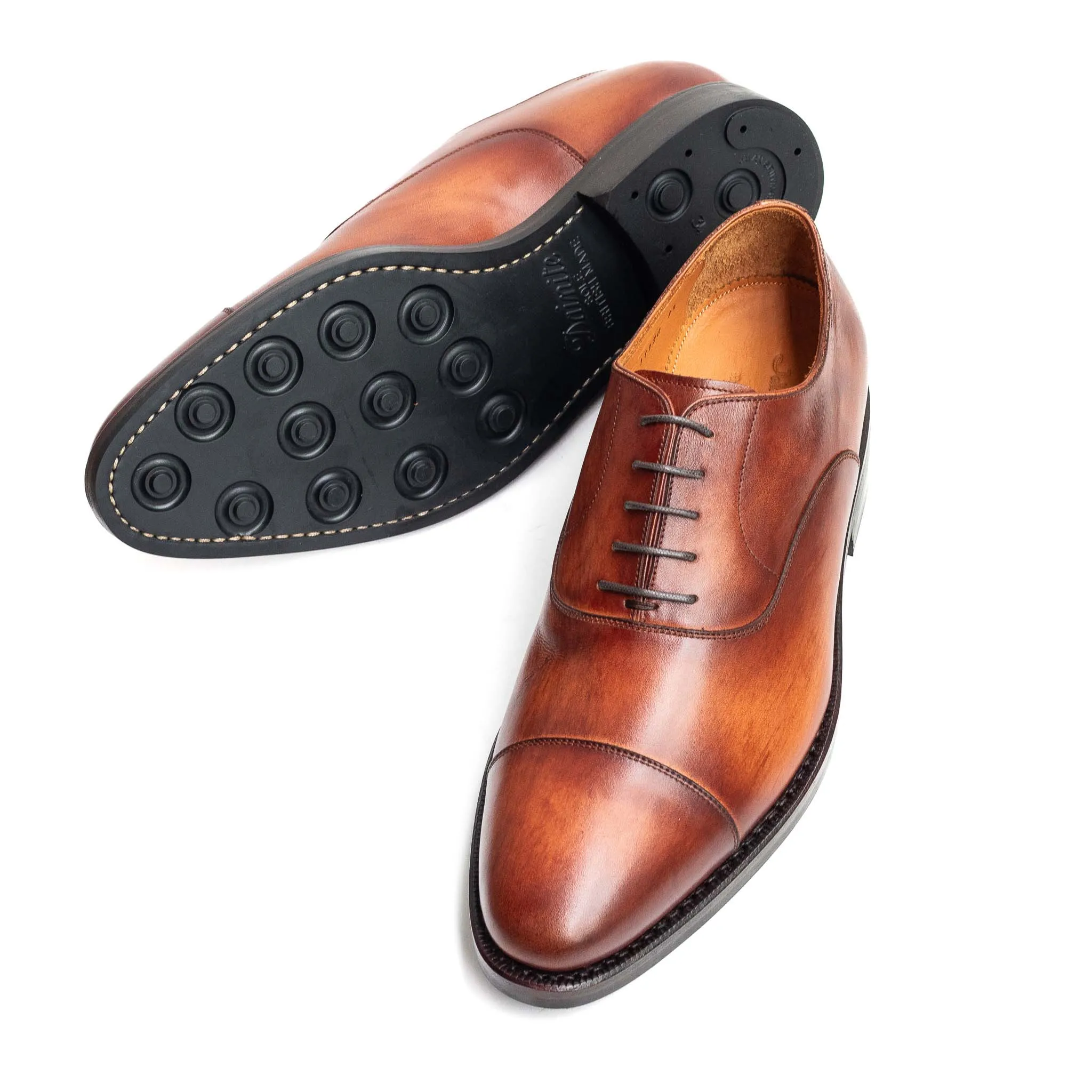 Vegano Crust Marrone Men's Oxford Cap Toe with Dainite Sole 98321