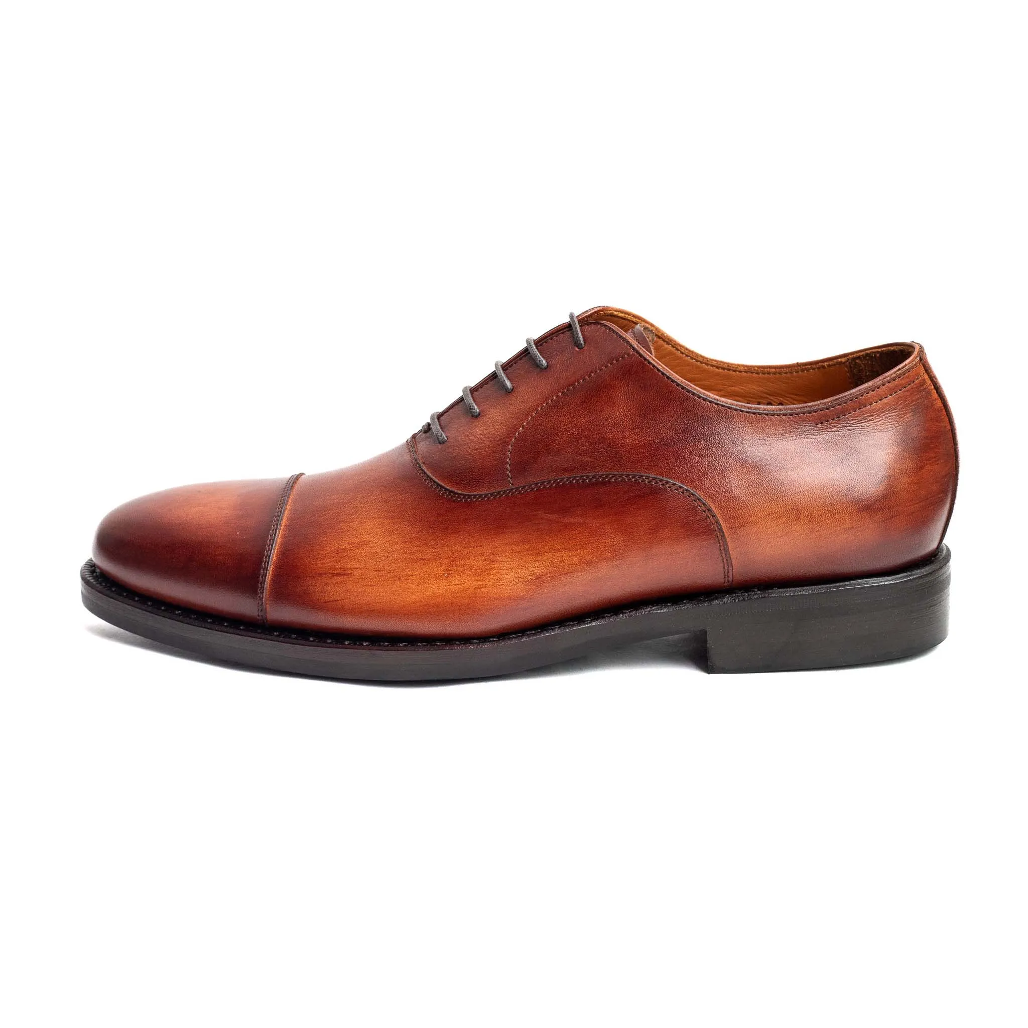 Vegano Crust Marrone Men's Oxford Cap Toe with Dainite Sole 98321