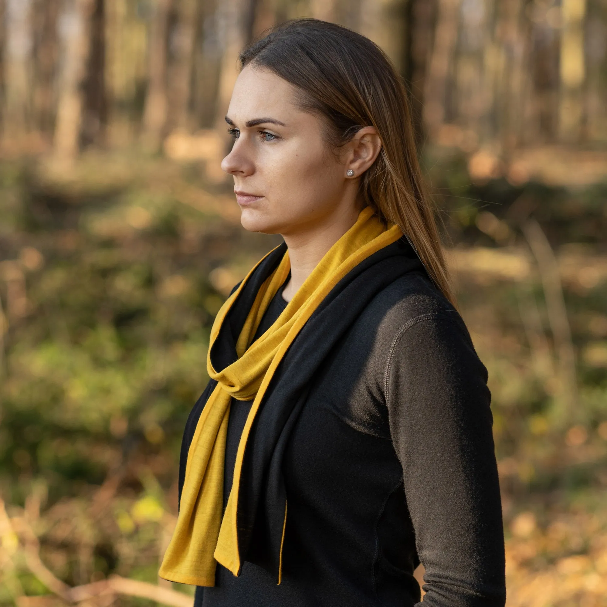 Merino Scarf Women Mango Black - Buy Now