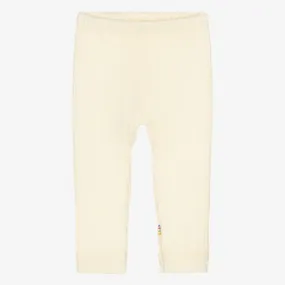 Merino Wool Ivory Leggings