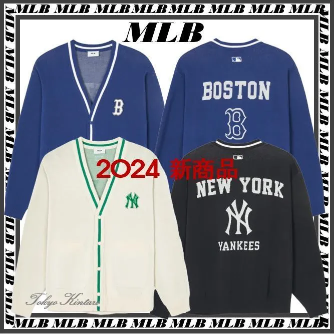 MLB Korea Unisex Logo Cardigans