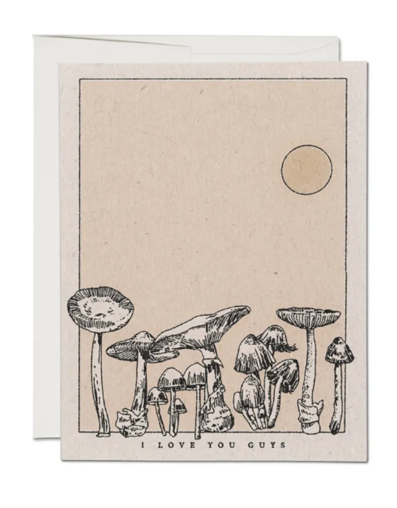 Mushroom Appreciation Card - Mushroom Lovers Note Card