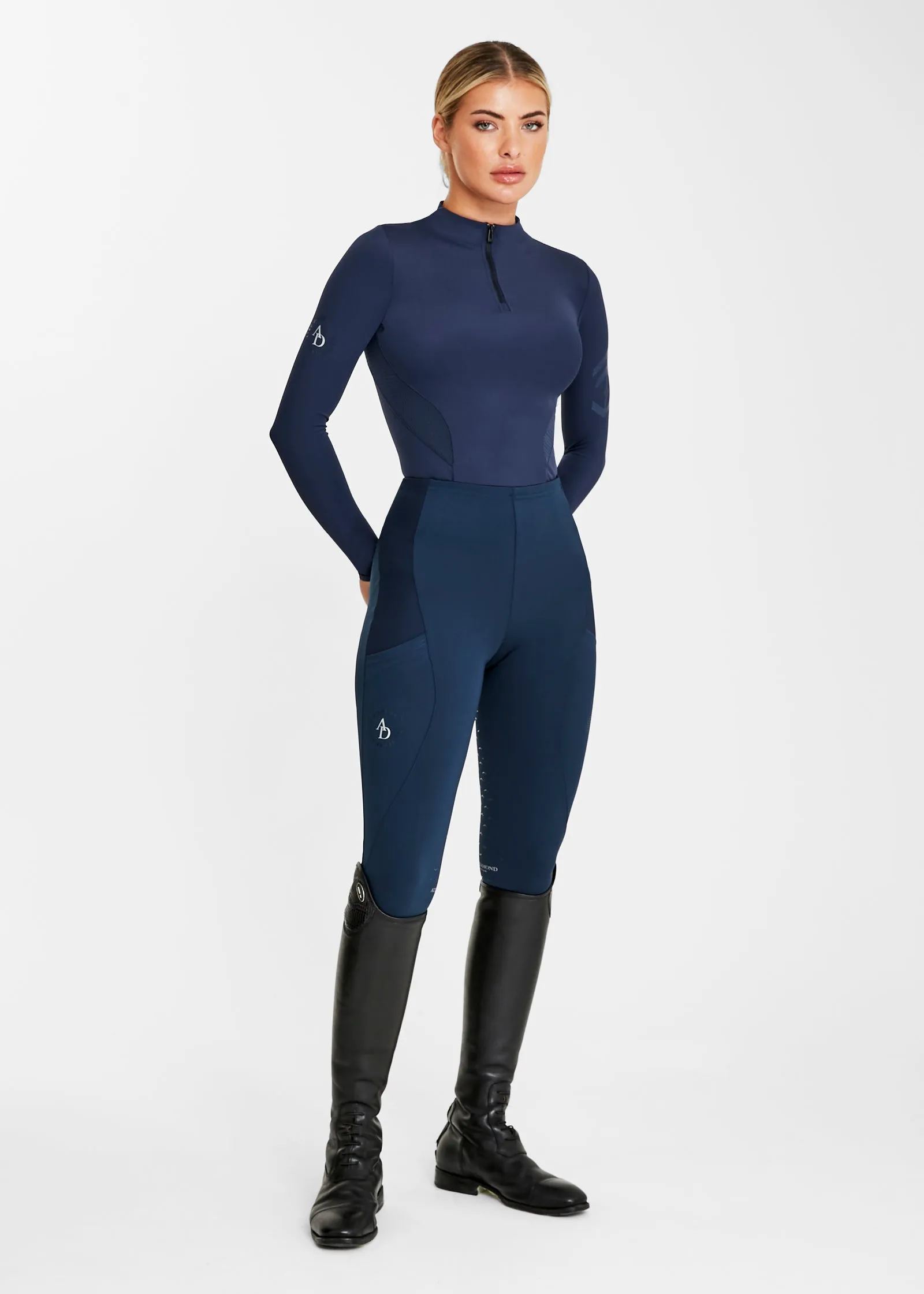 Navy Blue Equestrian Leggings