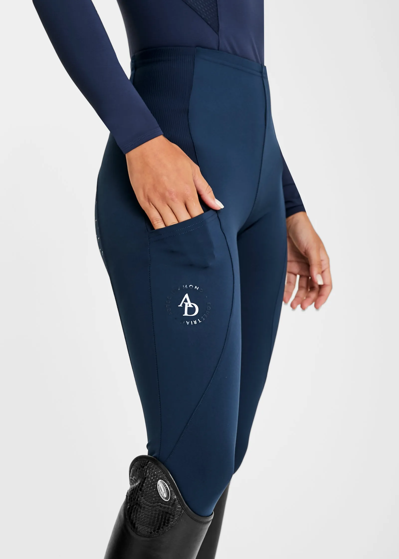 Navy Blue Equestrian Leggings