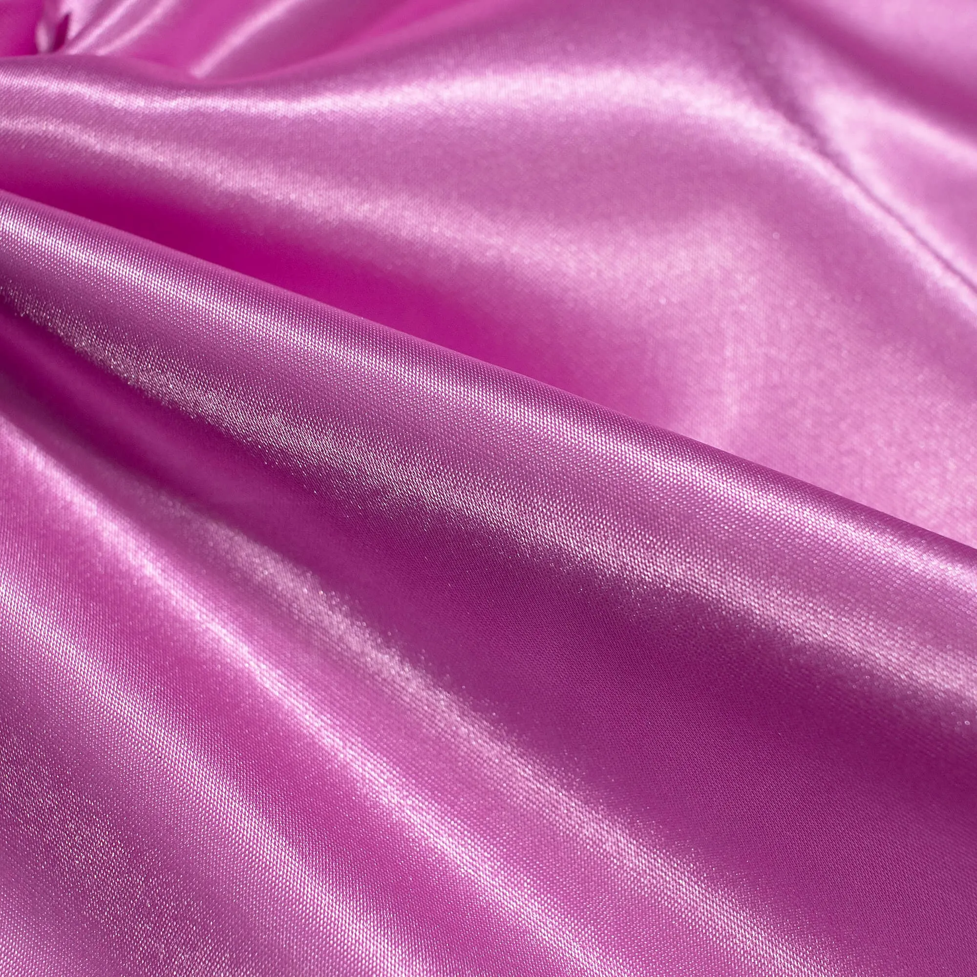 Neon Pink Satin Fabric