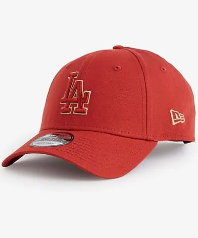 New Era Men's Rust Copper 9FORTY LA Dodgers League Essential Cotton Cap