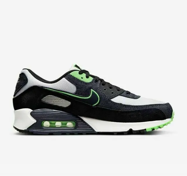 Nike Air Max 90 SE Scream Green White DN4155 001 Running Gym Shoes Size