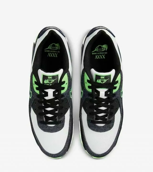 Nike Air Max 90 SE Scream Green White DN4155 001 Running Gym Shoes Size