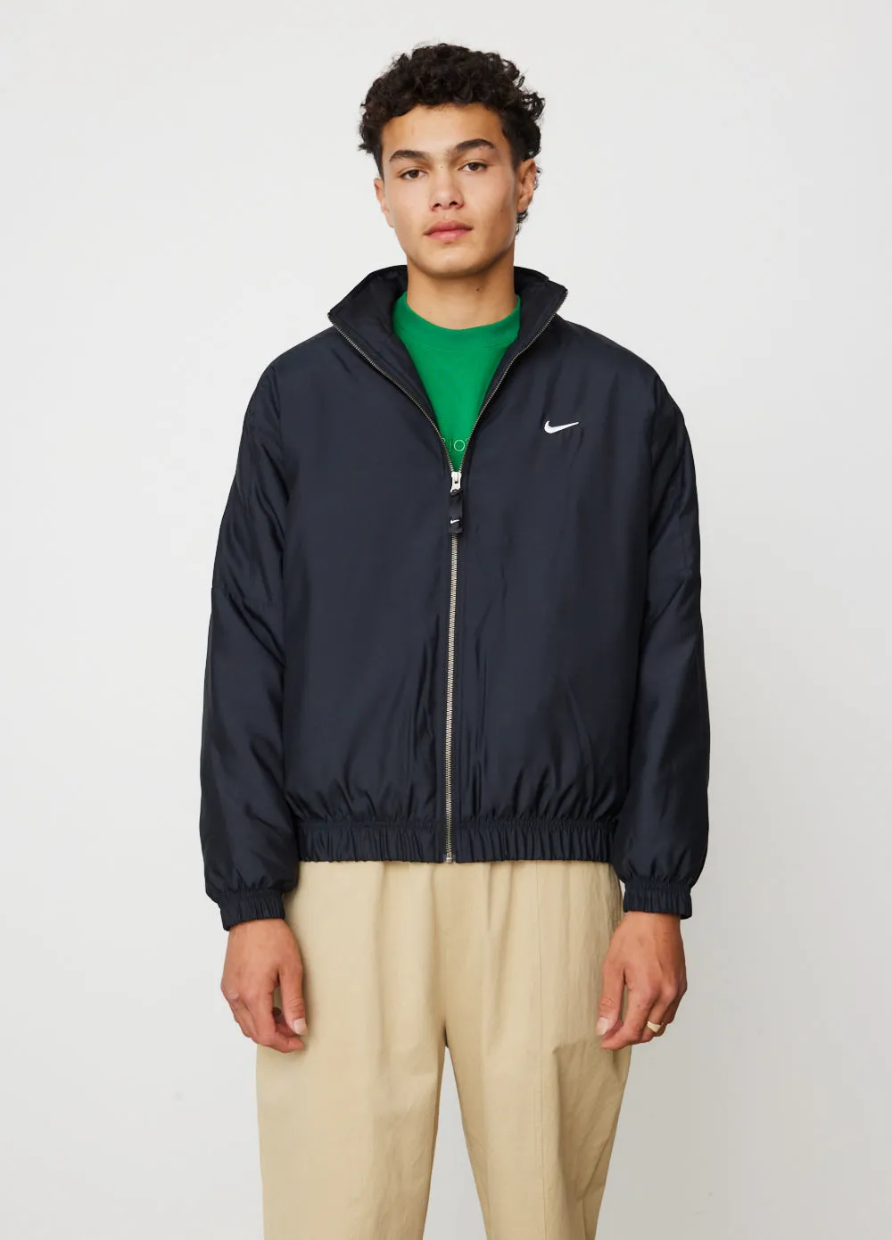 Nike Solo Swoosh Satin Bomber Jacket