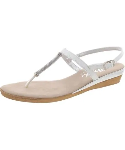 ONEX Women's Leather Slingback Thong Sandals