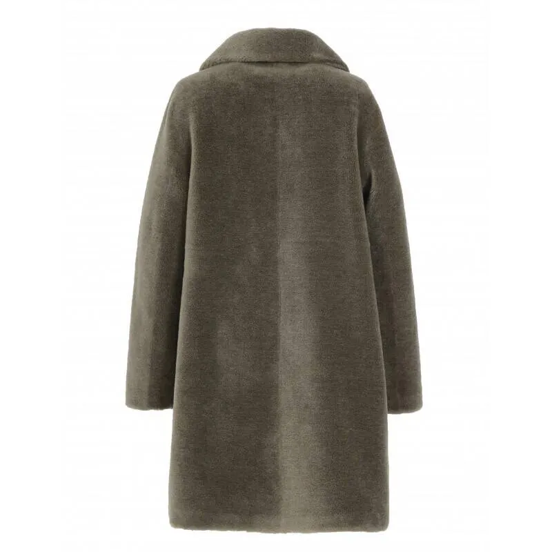 Pale Green Wool Reversible Coat