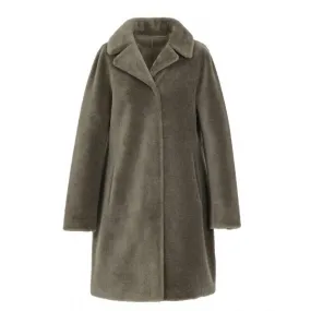 Pale Green Wool Reversible Coat