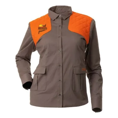 Pheasants Forever Upland Women's Long Sleeve Button Up Shirt - DSG Outerwear