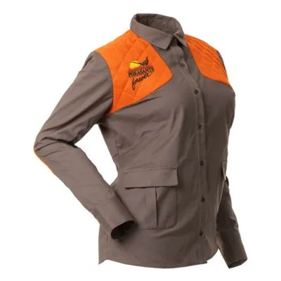 Pheasants Forever Upland Women's Long Sleeve Button Up Shirt - DSG Outerwear