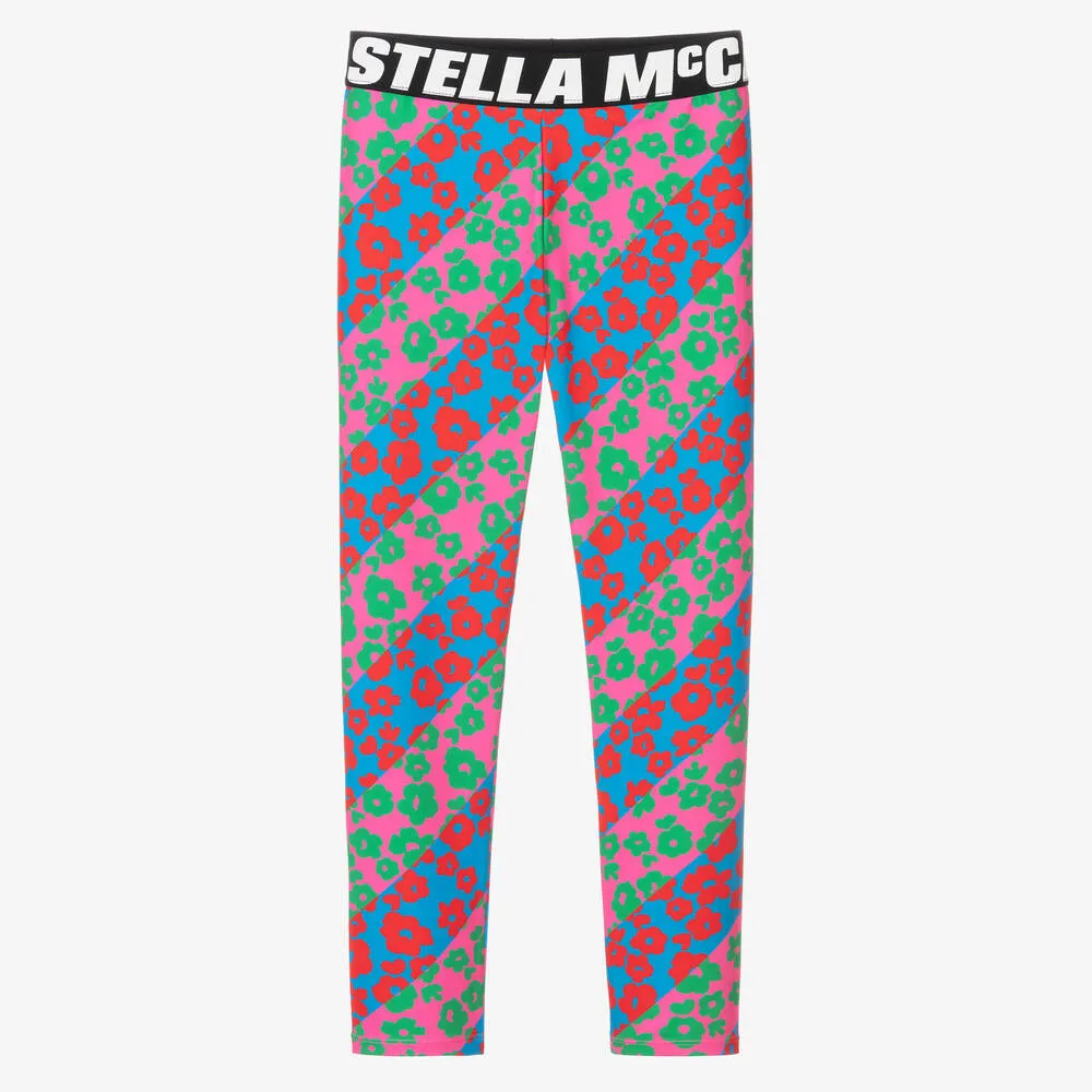 Pink Floral Leggings