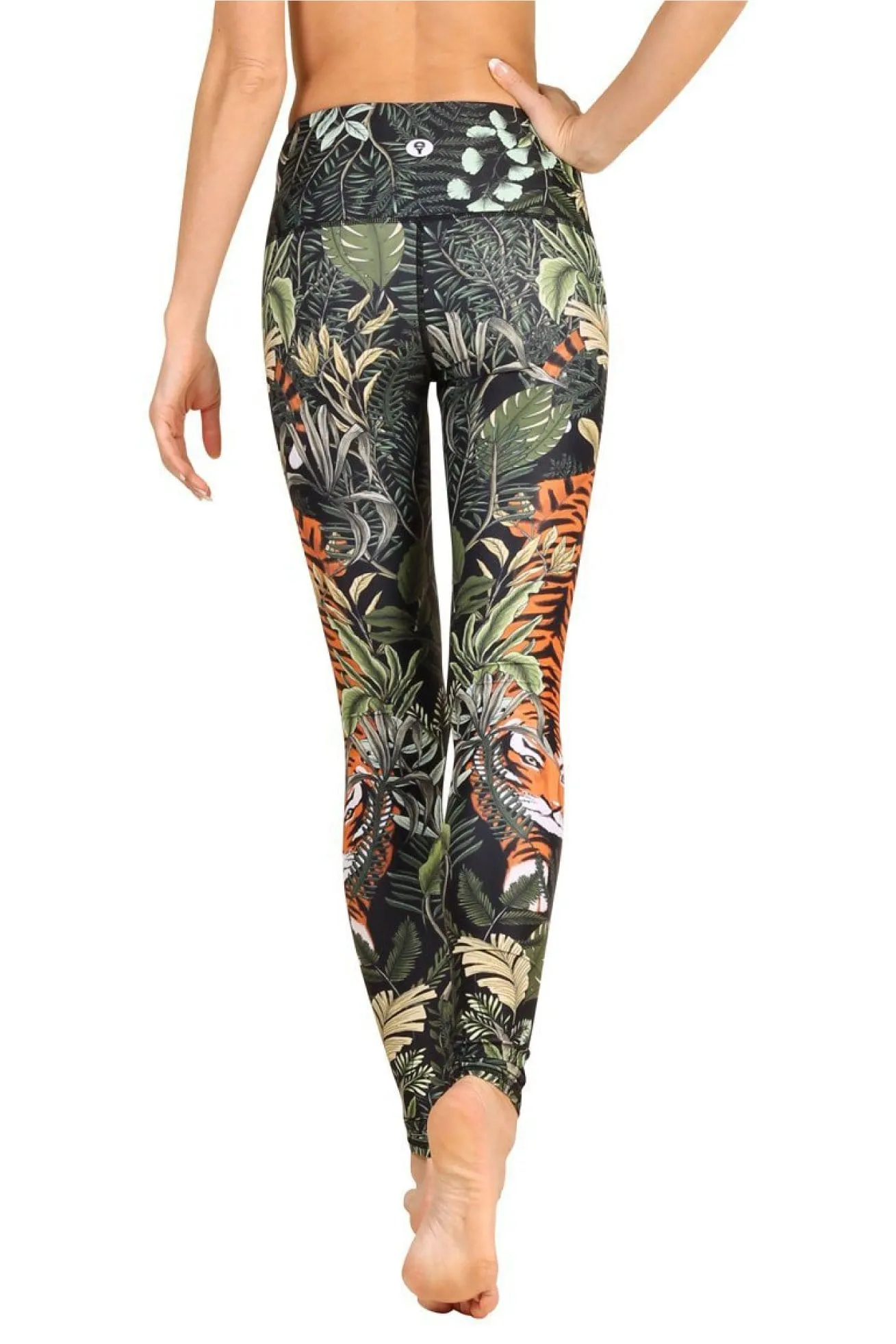 Printed Yoga Leggings with Rawr Design