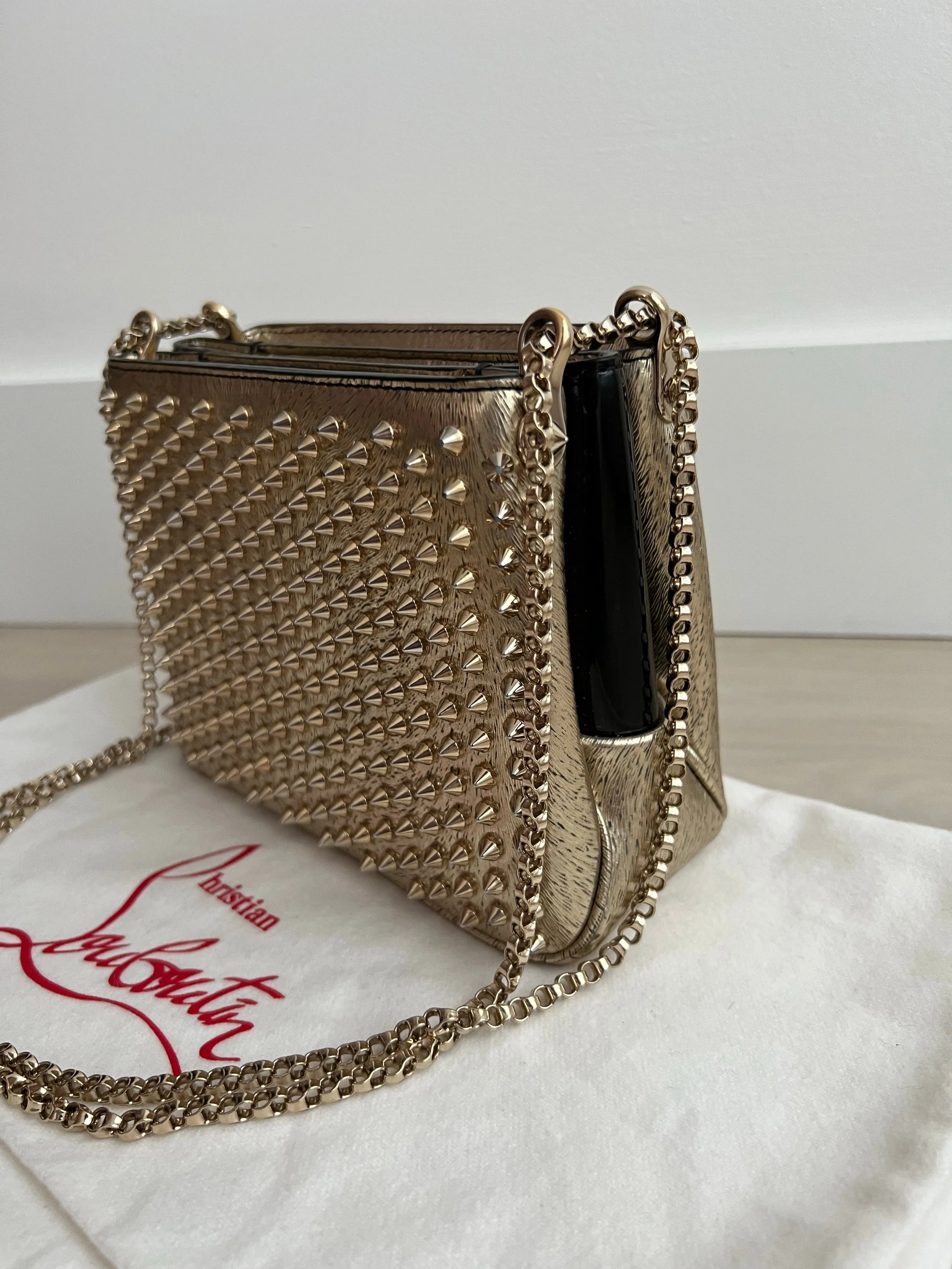 Red Bottoms Triloubi Spike Handbag