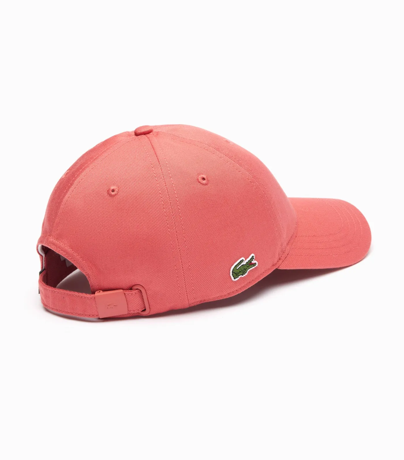 Red Lacoste Unisex Organic Cotton Twill Cap - Sierra Red