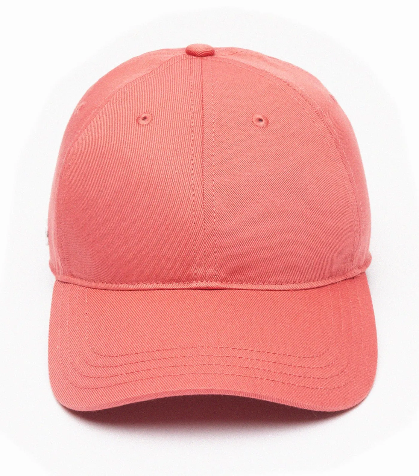 Red Lacoste Unisex Organic Cotton Twill Cap - Sierra Red