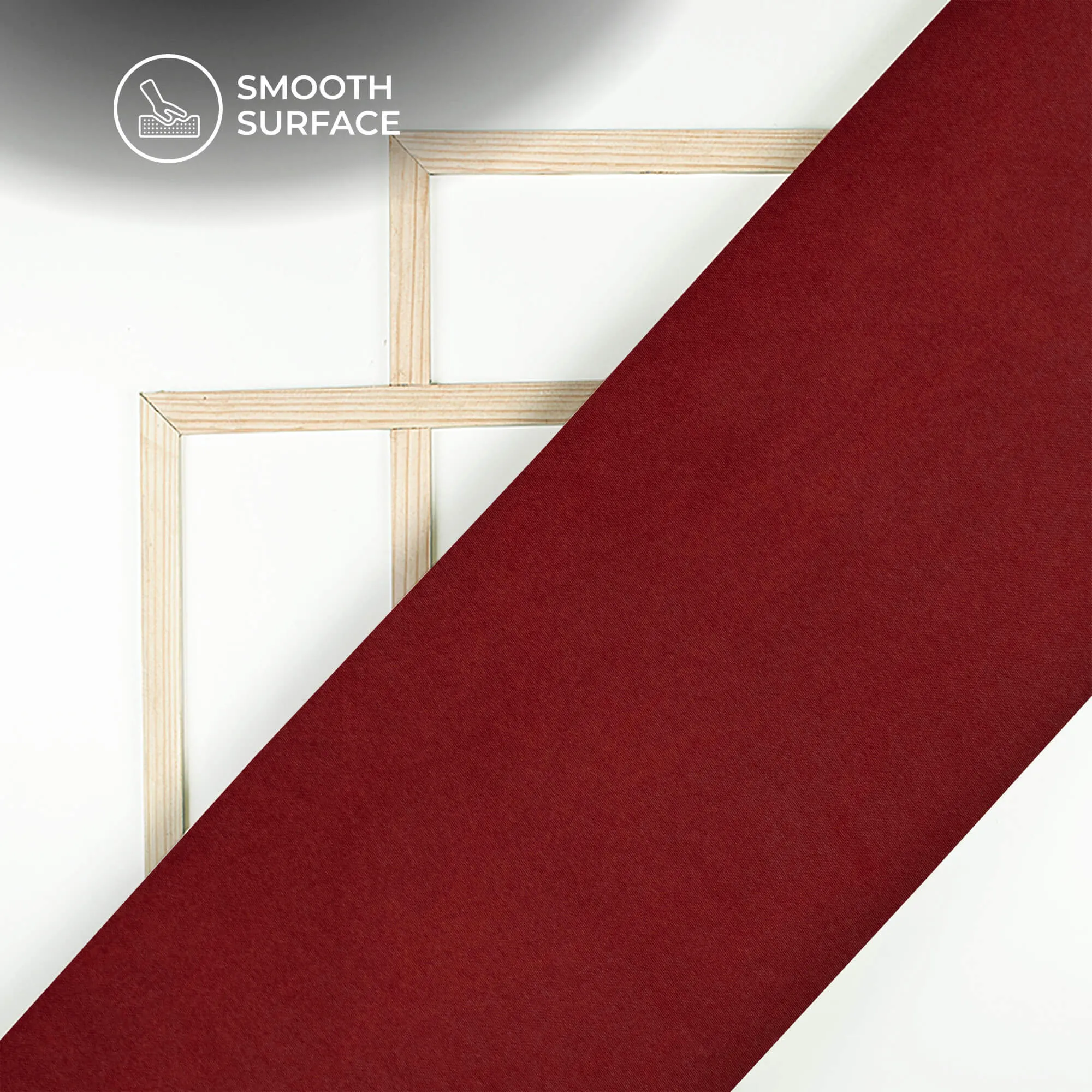 Red Mahogany Plain Neon Ultra Satin Fabric