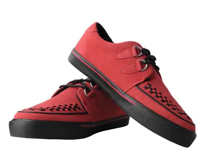 Red Suede Creeper Sneaker