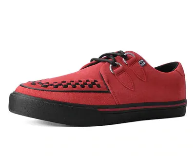 Red Suede Creeper Sneaker