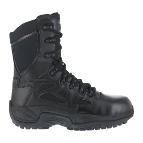 Reebok Men's Black Leather Tactical Boots Rapid Response RB Comp Toe - Top Rated Boots for Tactical Jobs