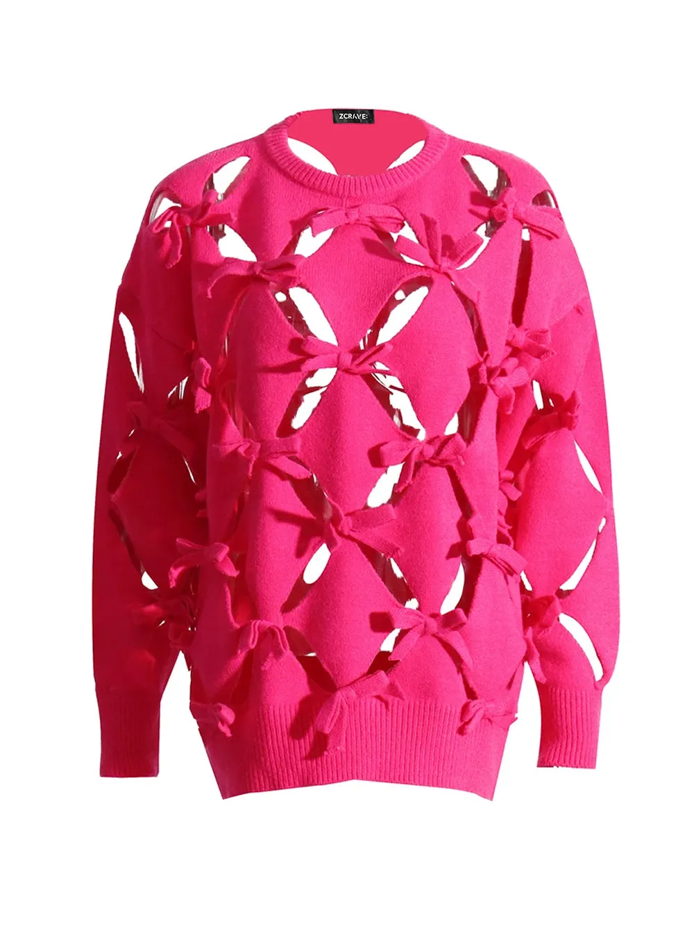 REINE Cut-Out Sweater - Women's Trendy Fashion Statement Piece