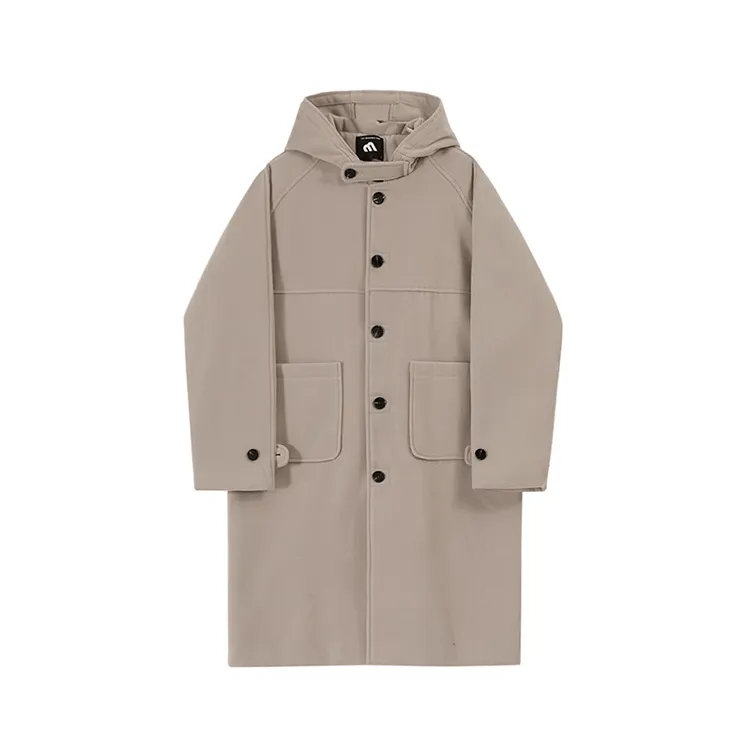 RT No. 10615 HOODED WOOLEN COAT JK