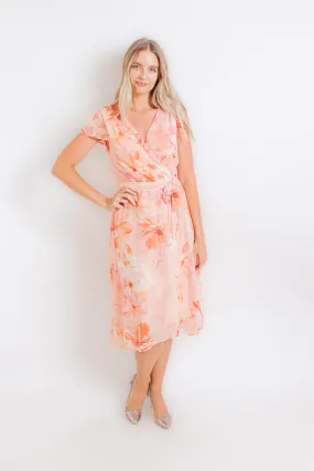 Ruffled Apricot Dress