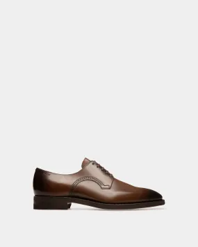 Brown Leather Novo Derby Shoes by Scribe