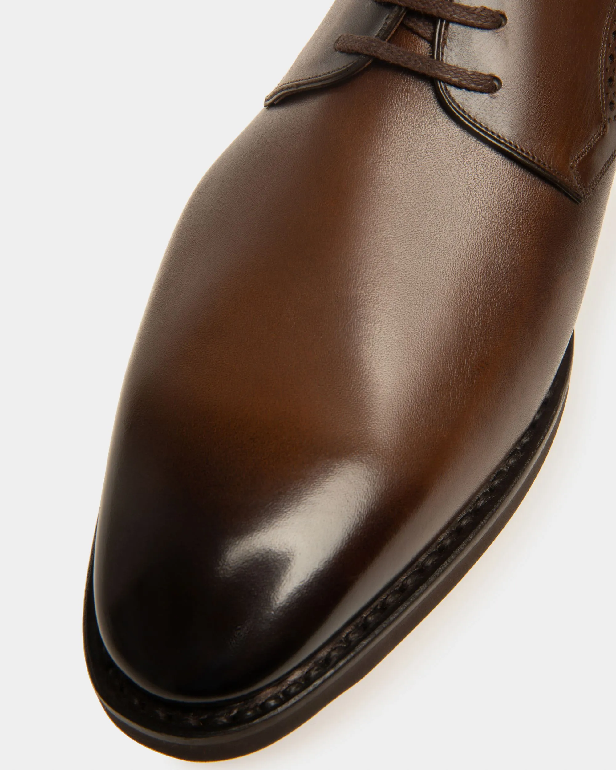 Brown Leather Novo Derby Shoes by Scribe