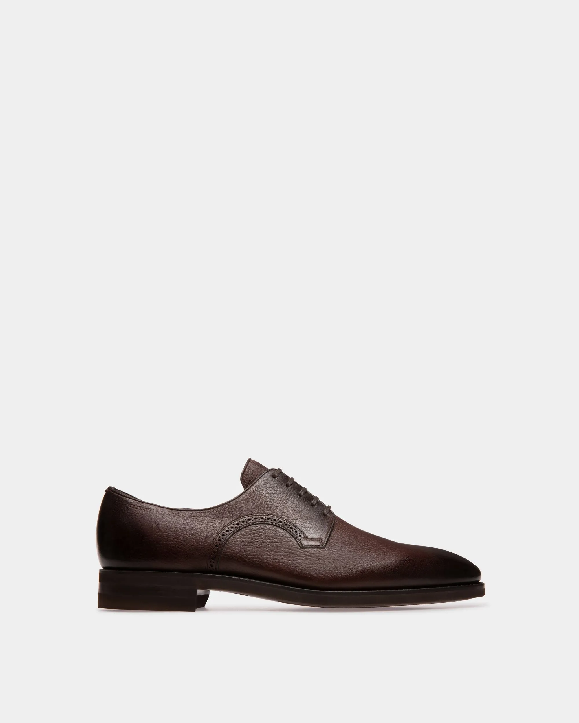 Coffee Leather Novo Derby Shoes by Scribe