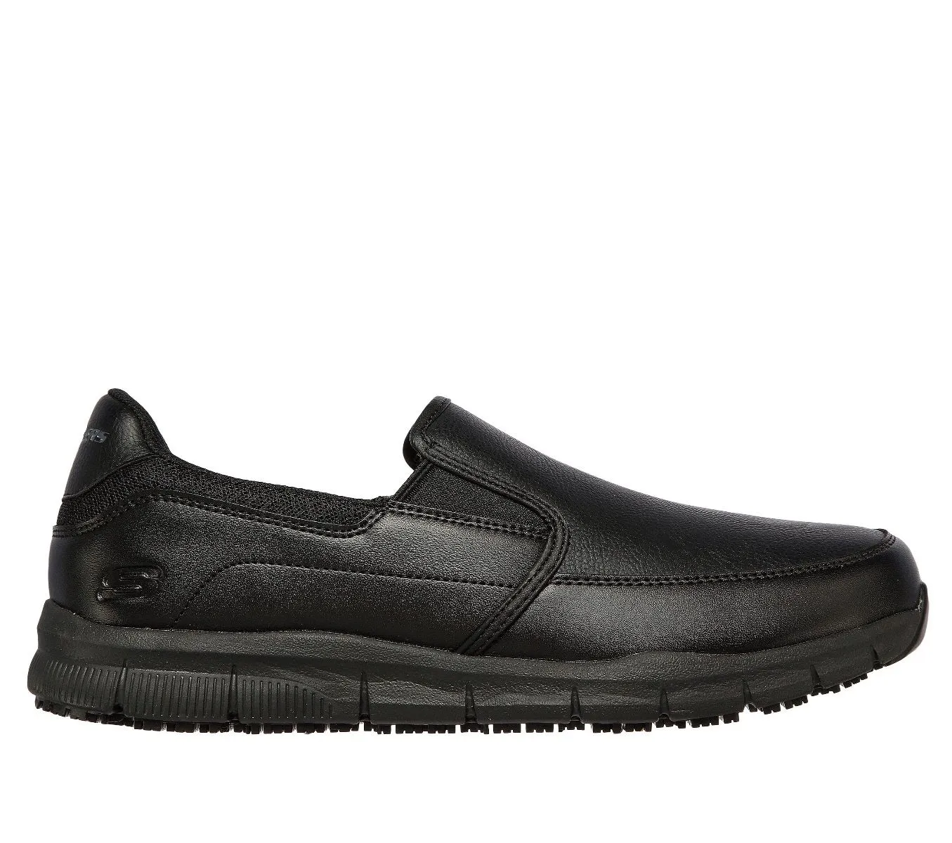 Skechers Black Work Relaxed Nampa Groton Shoes