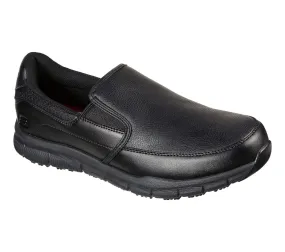 Skechers Black Work Relaxed Nampa Groton Shoes